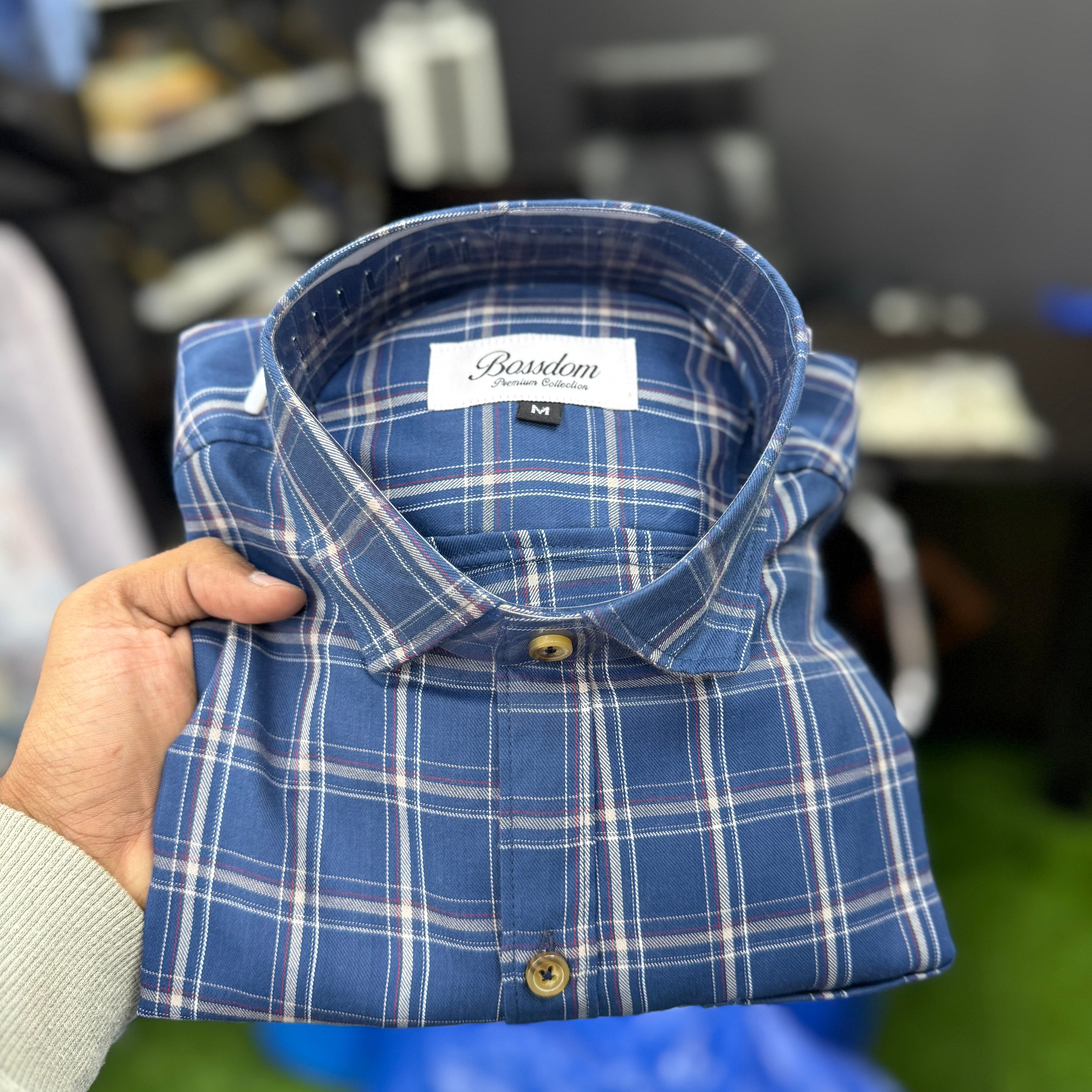 Classic Blue Checks Shirt
