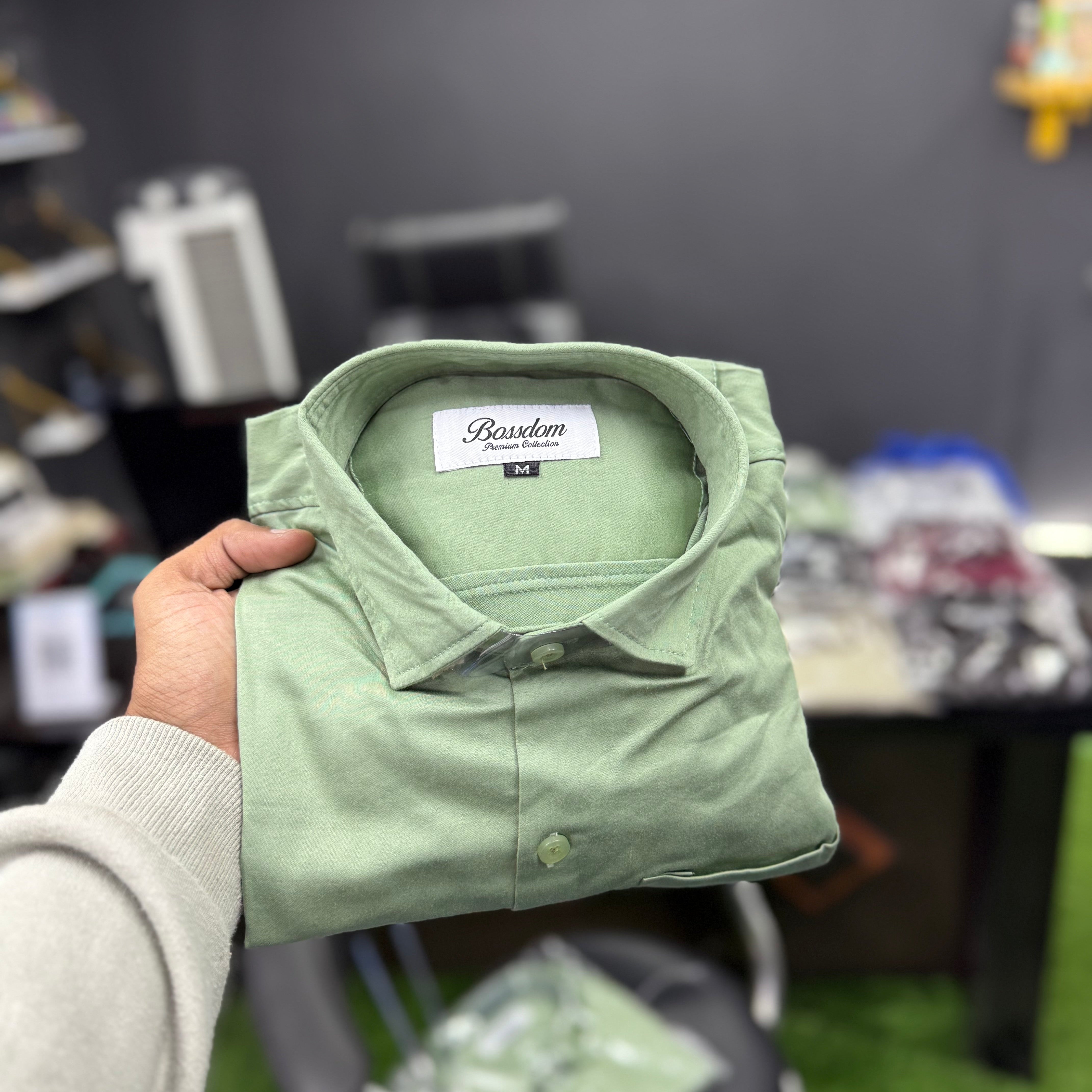 Plain Pastle Green Shirt